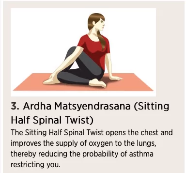 Yoga pose for Asthma
