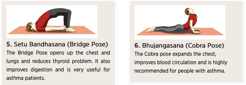Yoga pose for Asthma